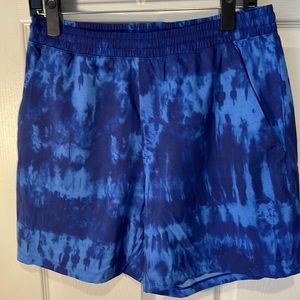 Different shades of blue lululemon lightweight shorts